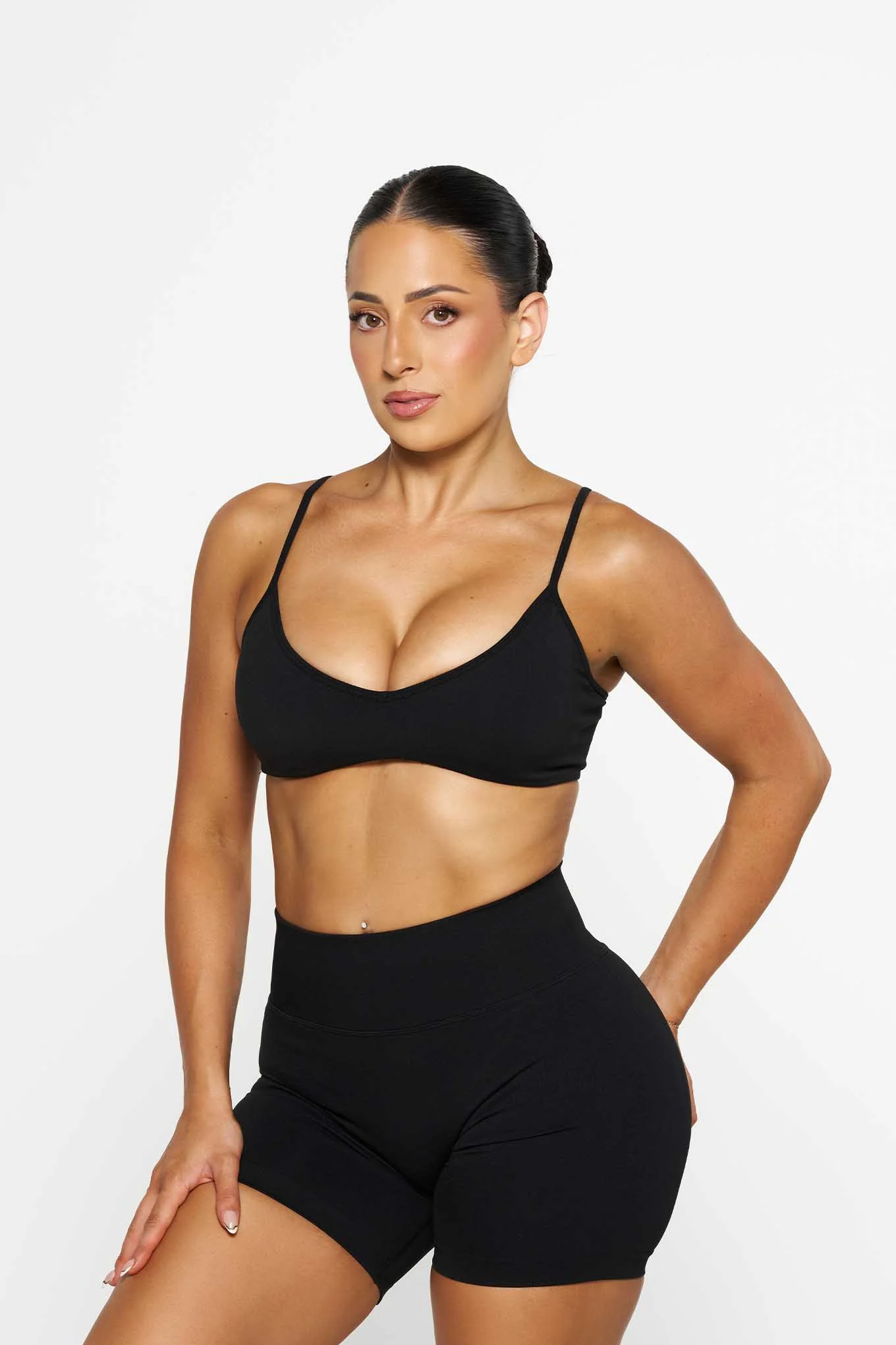 Celine Micro Crop, Seamflex® - Black