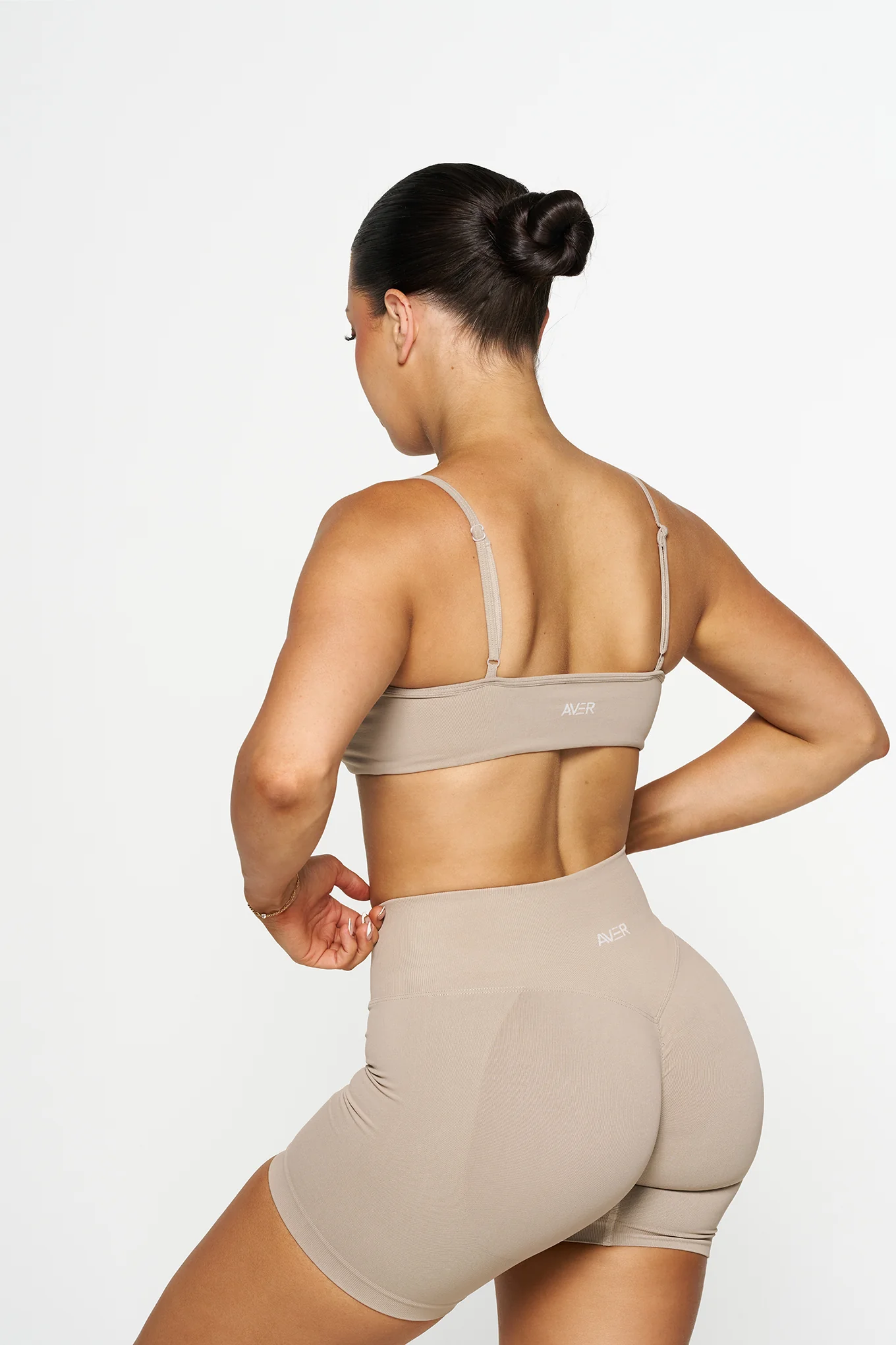 Celine Micro Crop, Seamflex® - Taupe - Image 2