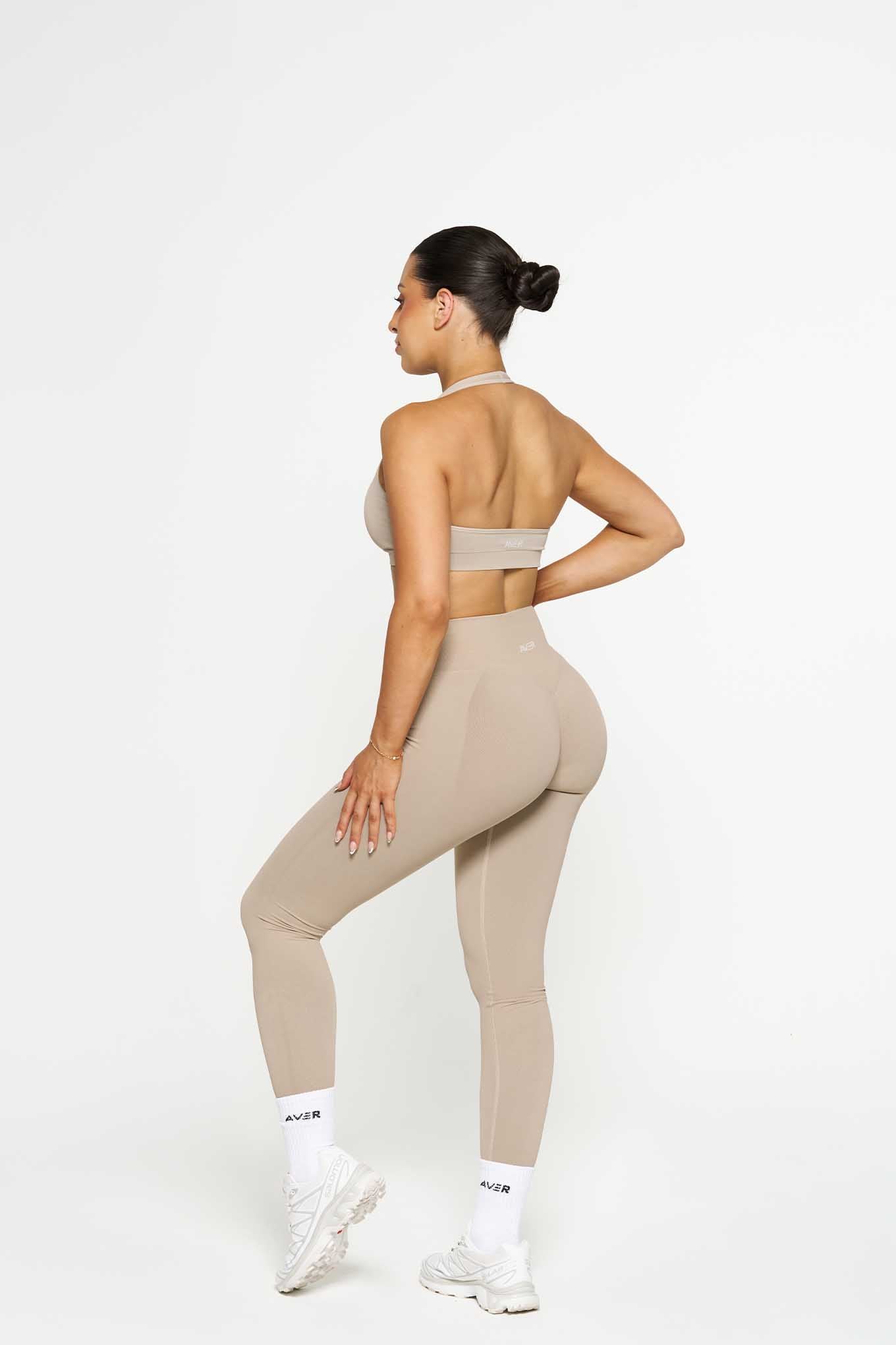 Contour Leggings - Taupe - Image 3