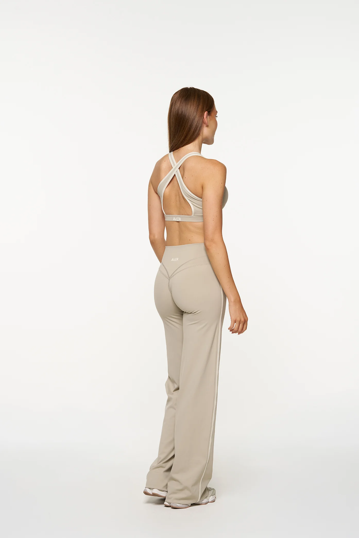 Essential Wide Leg Pants - Fawn & Pistachio - Image 2