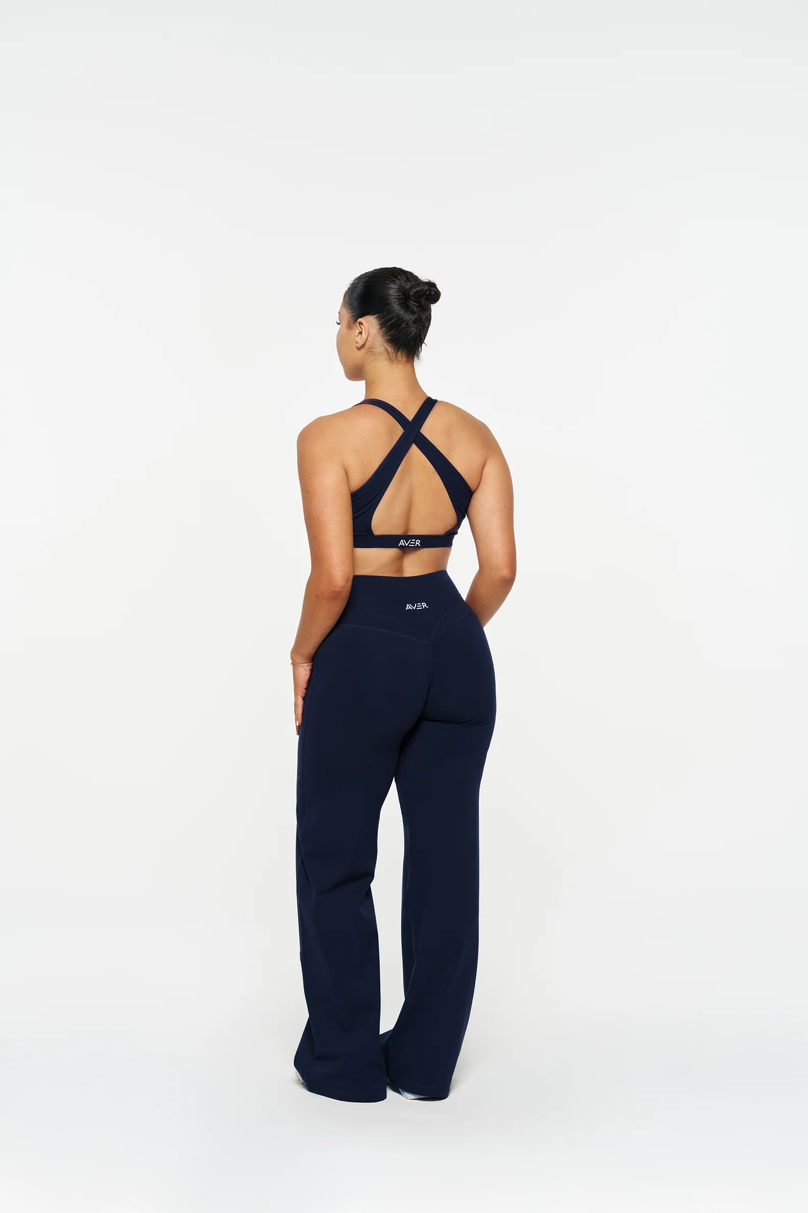 Essential Wide Leg Pants - Navy - Image 7
